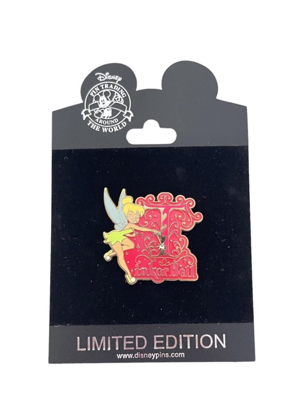 Disney Store Tinker Bell Initial Letter Series Pin Limited Edition of 250